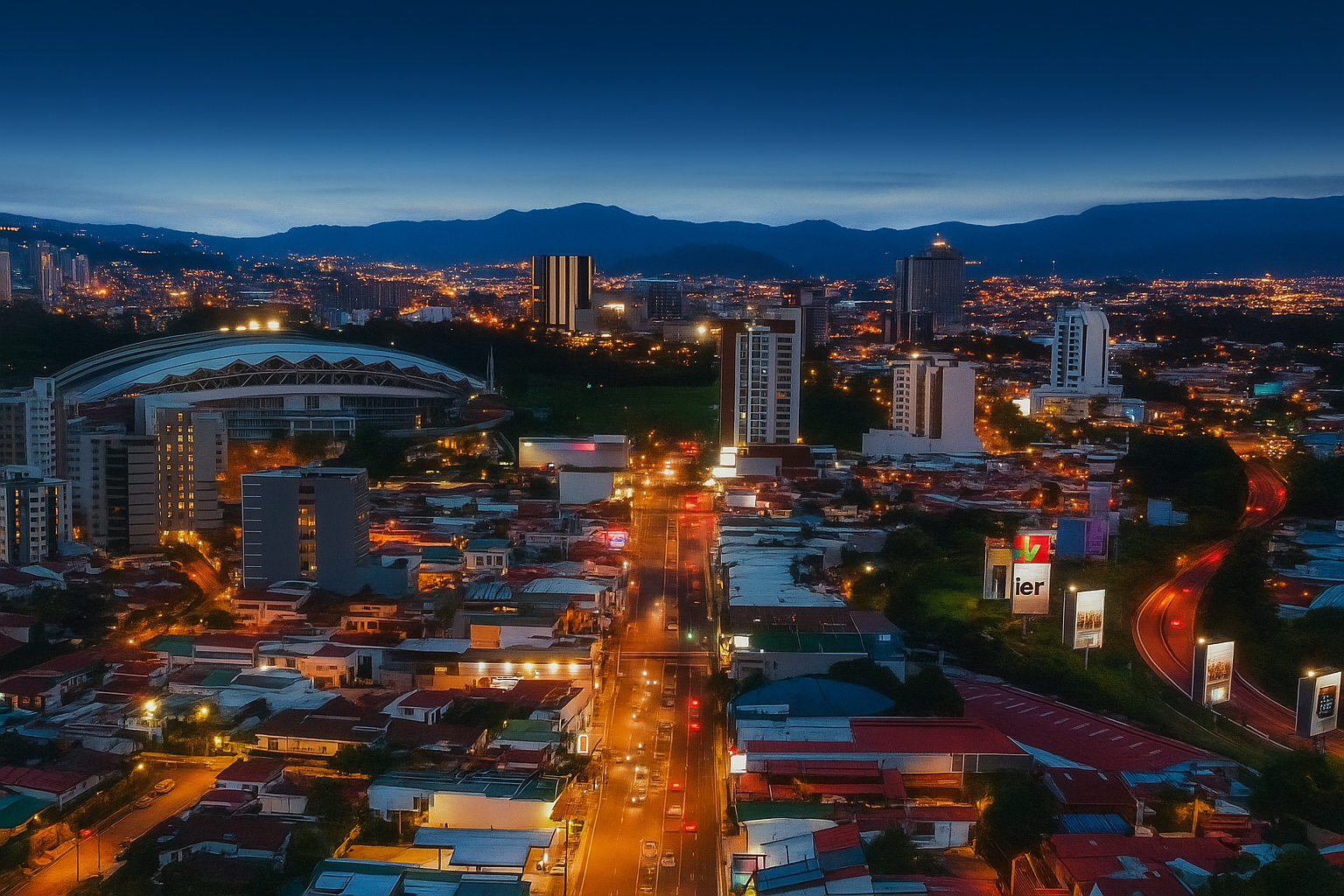 City aerial view